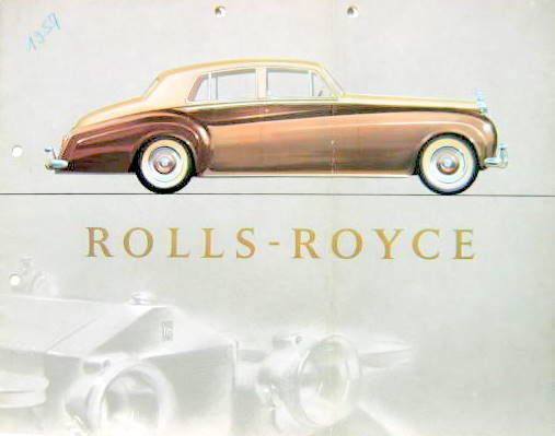 Couverture de 1957 ROLLS ROYCE SILVER CLOUD CATALOGUE