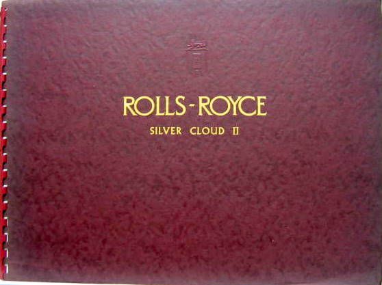 Couverture de ROLLS ROYCE SILVER CLOUD II CATALOGUE