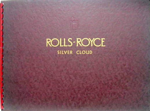 Couverture de ROLLS ROYCE SILVER CLOUD II CATALOGUE