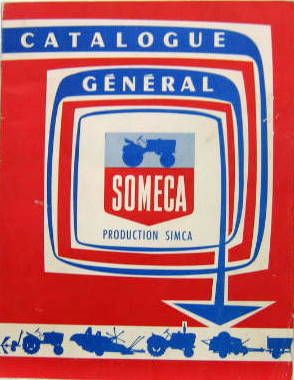 Couverture de 1959 SOMECA CATALOGUE GENERAL PRODUCTION SIMCA