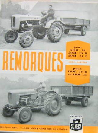 Couverture de 1961 SOMECA REMORQUES CATALOGUE