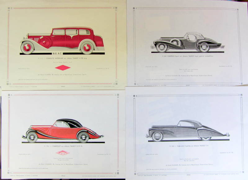 Couverture de TALBOT PLAN DE L'AUTO CARROSSERIE