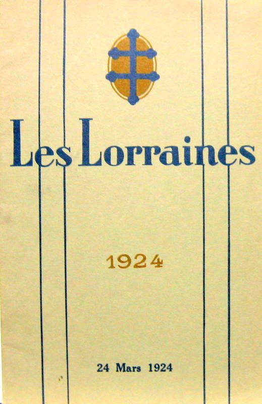 Couverture de 1924 LORRAINE CATALOGUE