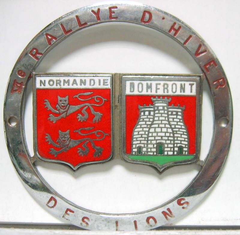 Couverture de RALLYE D'HIVER DES LIONS 4 EME INSIGNE EMAILLE D'ORIGINE NORMANDIE DOMFRONT