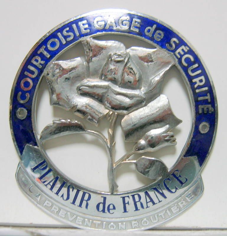 Couverture de BADGE PLAISIR DE FRANCE DE LA SECURITE ROUTIERE