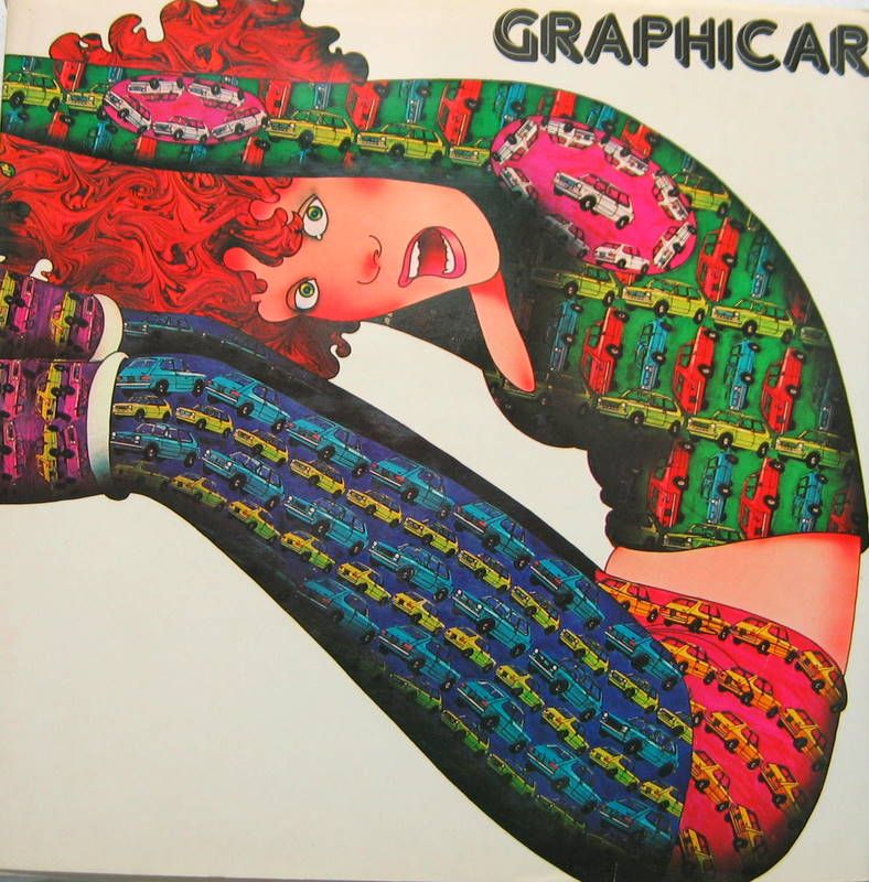 Couverture de GRAPHICAR L'AUTO NELLA GRAFICA DESSINS AFFICHES  LIEES A L'AUTOMOBILE