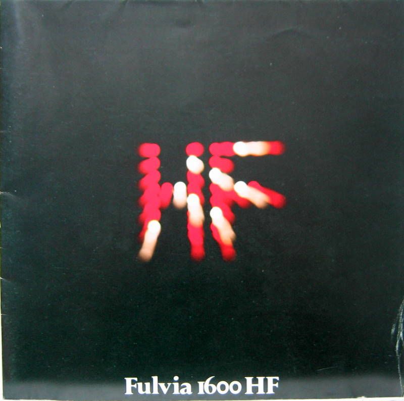 Couverture de LANCIA FULVIA HF DEPLIANT