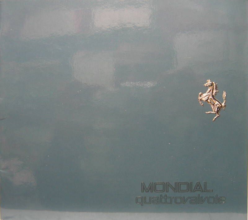Couverture de 1982 FERRARI MONDIALE QUATTROVALVOLE CATALOGUE