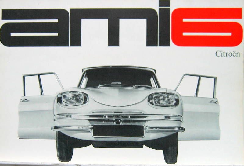 Couverture de 1961 CITROEN AMI 6 CALANDRE PROTOTYPE CATALOGUE
