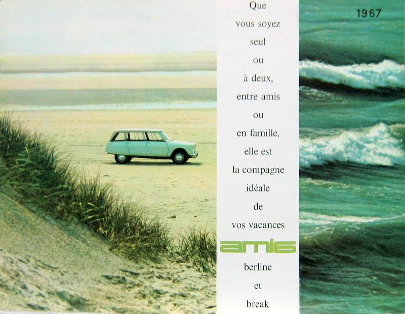 Couverture de 1966 CITROEN AMI 6 LA COMPAGNE IDEALE POUR VOS VACANCES CATALOGUE