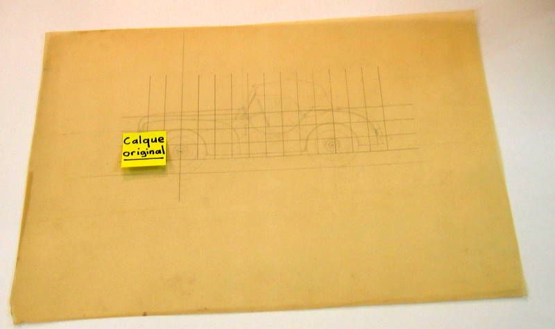 Couverture de CHAUSSON MICROCAR  DESSIN ORIGINAL SUR CALQUE D'ORIGINE