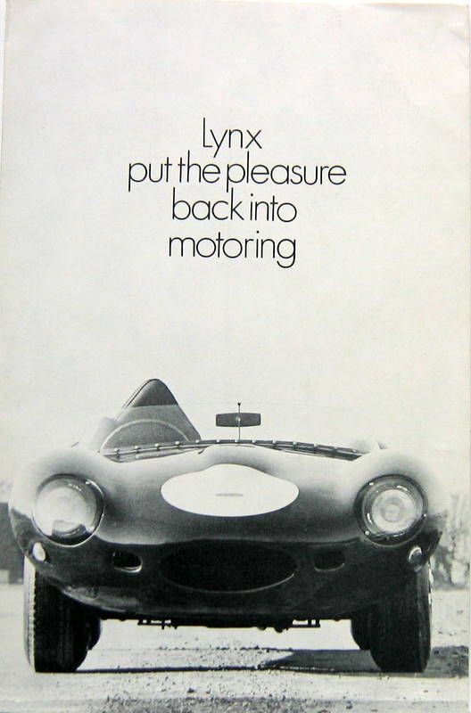 Couverture de 1976 LYNX D TYPE  CATALOGUE EN ANGLAIS