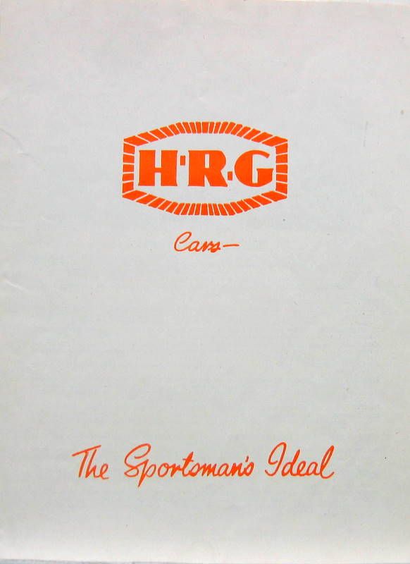 Couverture de HRG 1100 1500 ET AERODYNAMIC EN ANGLAIS