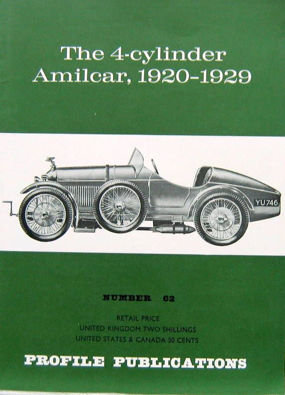 Couverture de AMILCAR THE 4 CYLINDER 1920-1929
