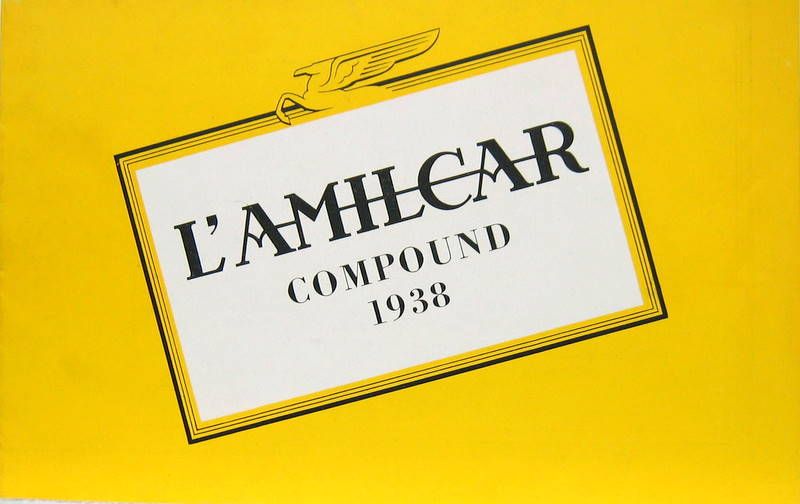 Couverture de 1938 AMILCAR COMPOUND