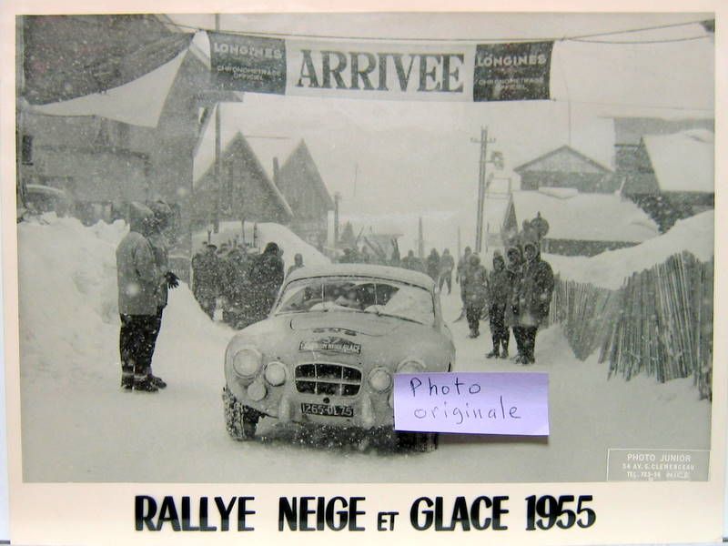 Couverture de 1955 SALMSON 2300 S AU RALLYE NEIGE ET GLACE PHOTO ORIGINALE