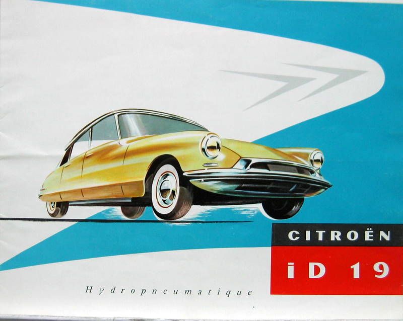 Couverture de 1957 CITROEN ID 19 DEPLIANT