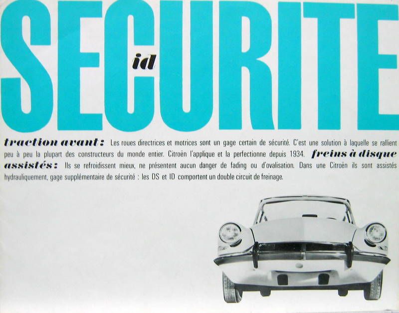 Couverture de 1962 CITROEN ID DEPLIANT