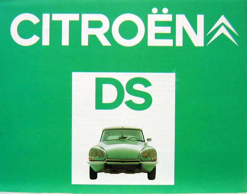 Couverture de 1974 CITROEN DS DEPLIANT