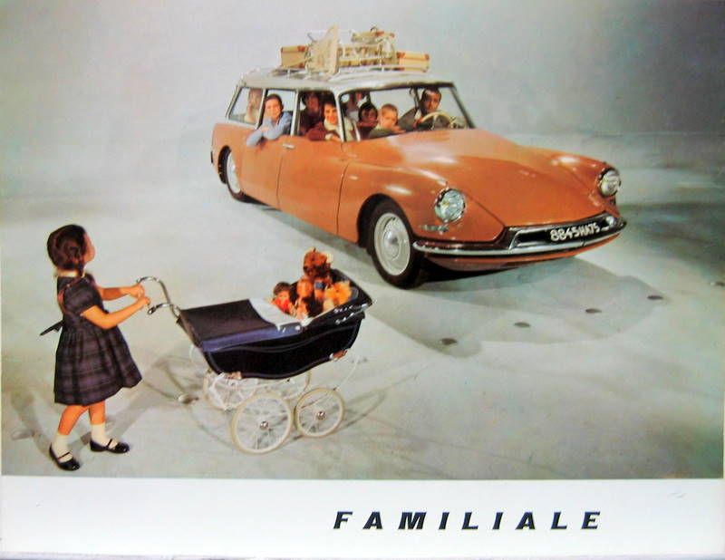 Couverture de 1960 CITROEN ID 19 FAMILIALE DEPLIANT