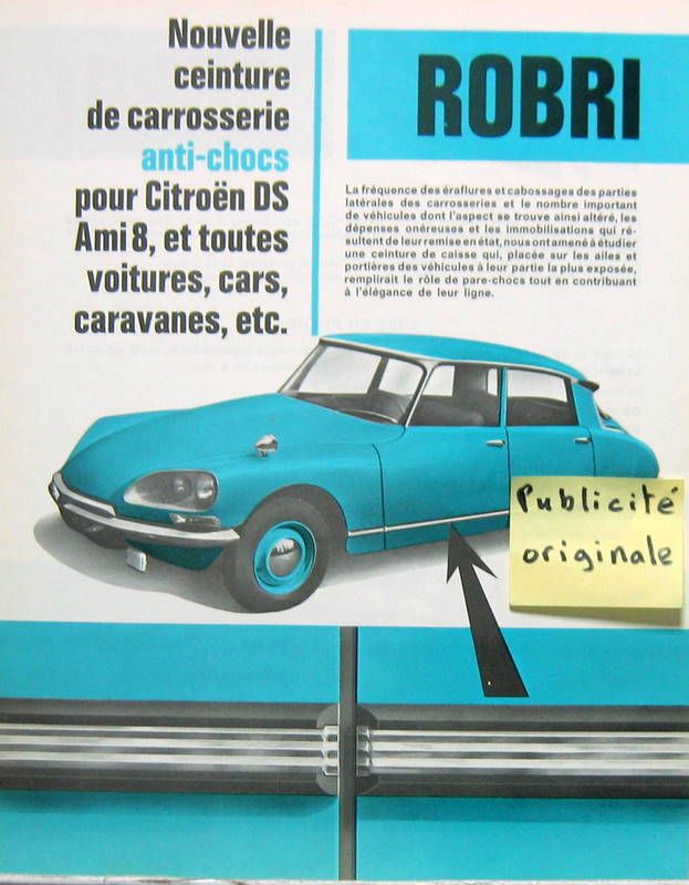 Couverture de 1970 CITROEN DS  AMI 8 ACCESSOIRES ROBRI