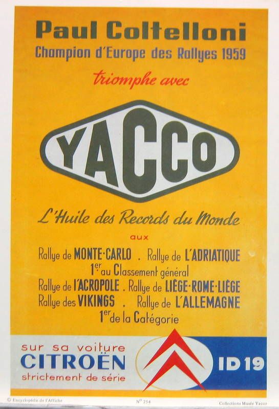 Couverture de 1959 CITROEN ID 19 CHAMPION D'EUROPE DES RALLYES REPRODUCTION D'AFFICHE