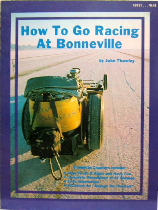Couverture de HOW TO GO RACING AT BONNEVILLE