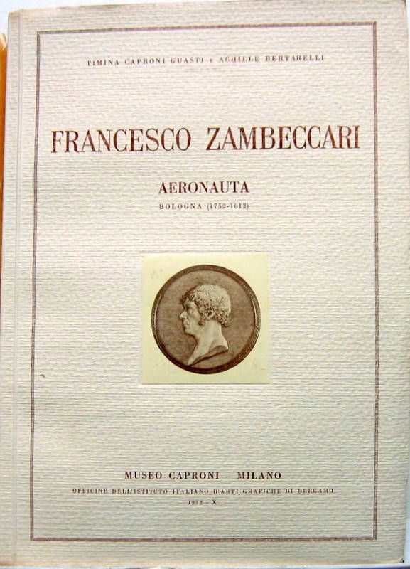 Couverture de FRANCESCO ZAMBECCARI AERONAUTA BOLOGNA 1752-1812