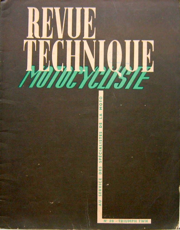 Couverture de 1950-04 TRIUMPH TWN 250 BD TYPE ARMEE BMW R24 ET R51/2 EQUIPEMENTS DKW