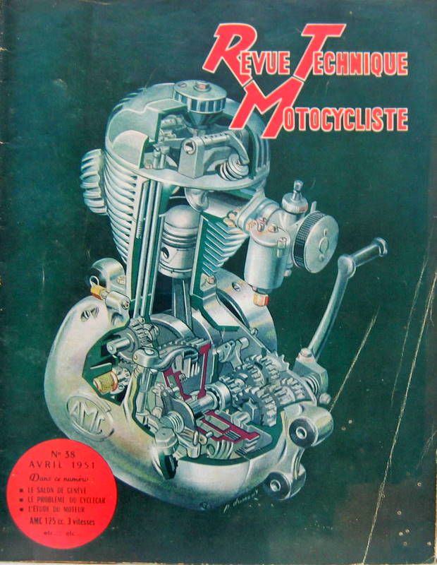 Couverture de 1951-4 MOTEUR AMC 125 CC 3 VITESSES