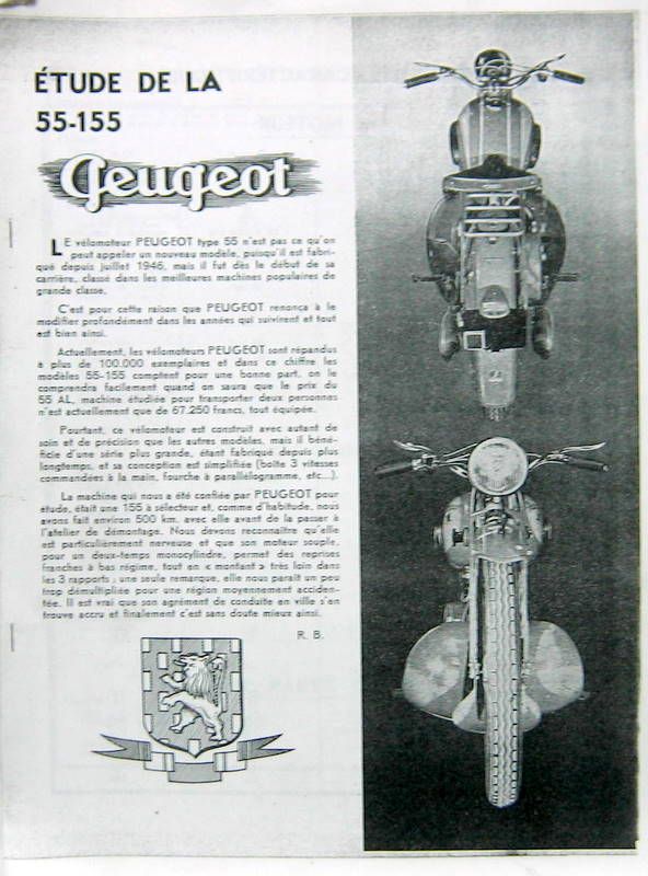Couverture de 1951-1 PEUGEOT 55-155