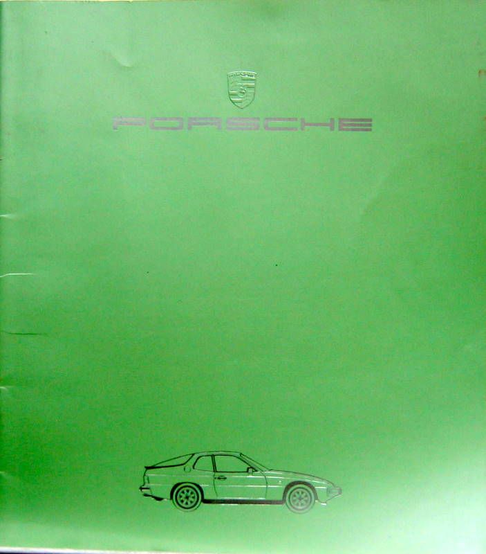Couverture de 1983-7 PORSCHE 924 CATALOGUE EN FRANCAIS OU EN ITALIEN