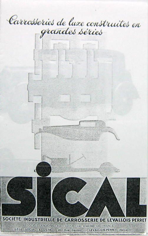 Couverture de CARROSSERIE SICAL