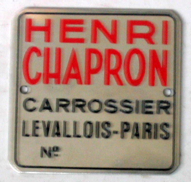 Couverture de CARROSSERIE CHAPRON INSIGNE 50 X 50 MM