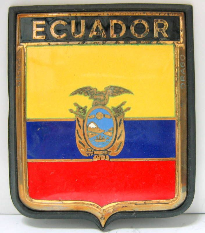 Couverture de ECUADOR
INSIGNE EMAILLE D'ORIGINE PAR DRAGO