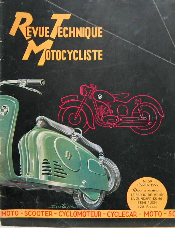 Couverture de 1953-2 SCOOTER PUCH ZUNDAPP KS 600 KS 6013 CYLINDRES DKW