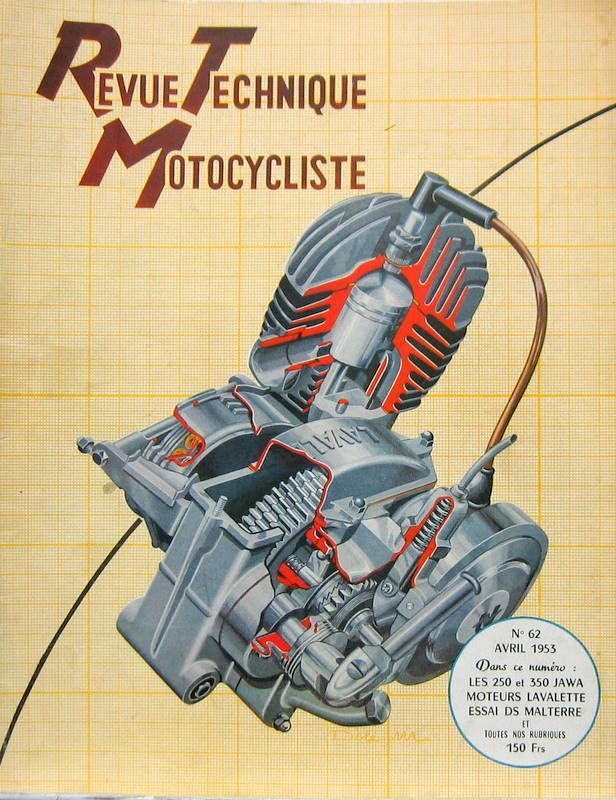 Couverture de 1953-4 MOTEURS LAVALETTE BMW R25 JAWA 250 ET 350 CC DS MALTERRE NOTRE RAID