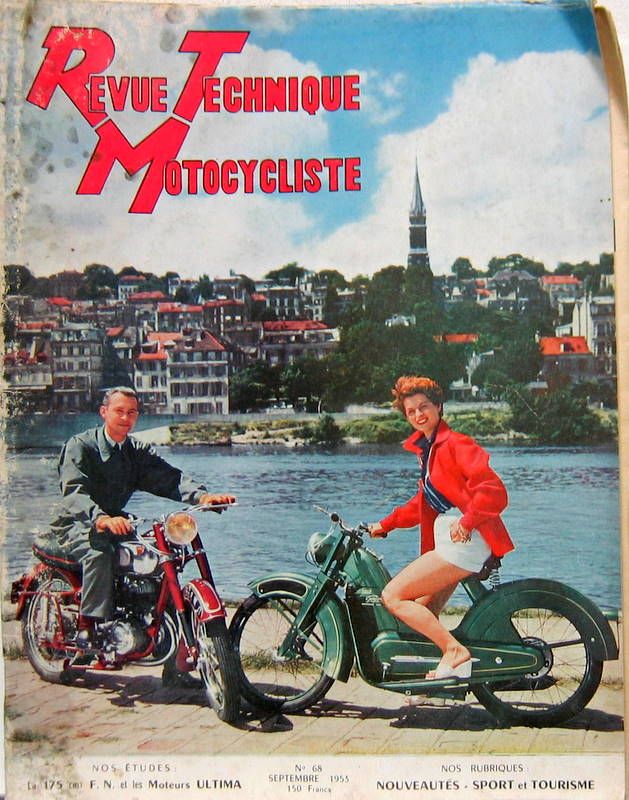 Couverture de 1953-9 VOLANT SAPHI MOTEUR ILO FN 175 CC ULTIMA F12 ET F20 MONET GOYON STARLETT GP DE FRANCE A ROUEN