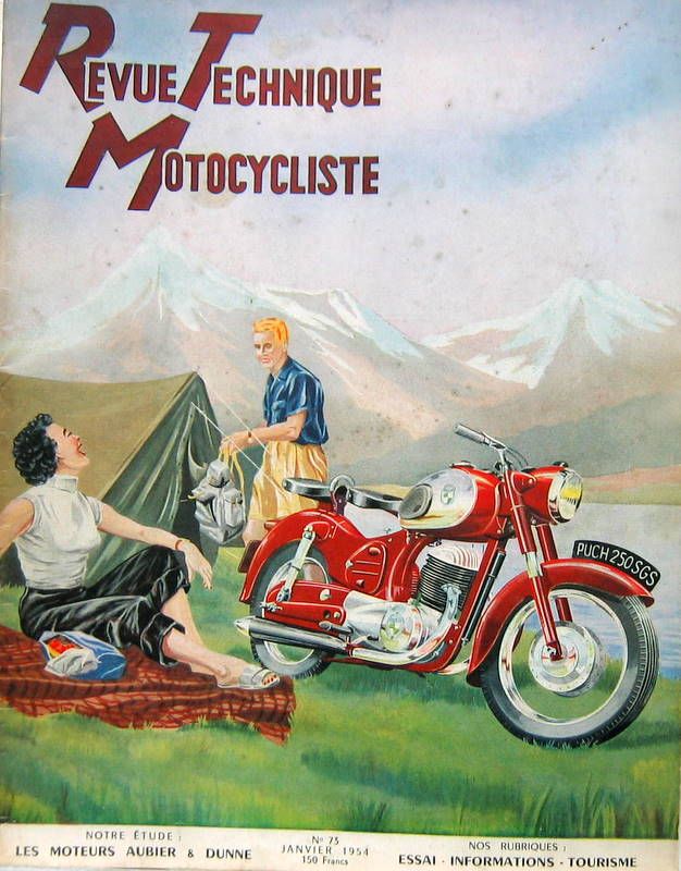 Couverture de 1954-1 PUCH 250 SGS MOTEURS AUBIER DUNE 125 CC RS ET 175 CC TS