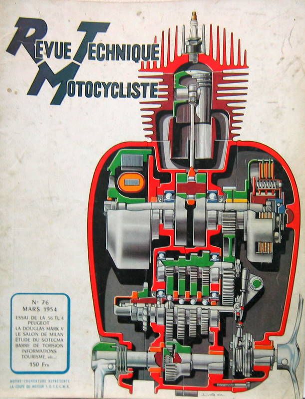 Couverture de 1954-3 PEUGEOT 56 TL4 DOUGLAS MARK V MOTEURS SOTECMA