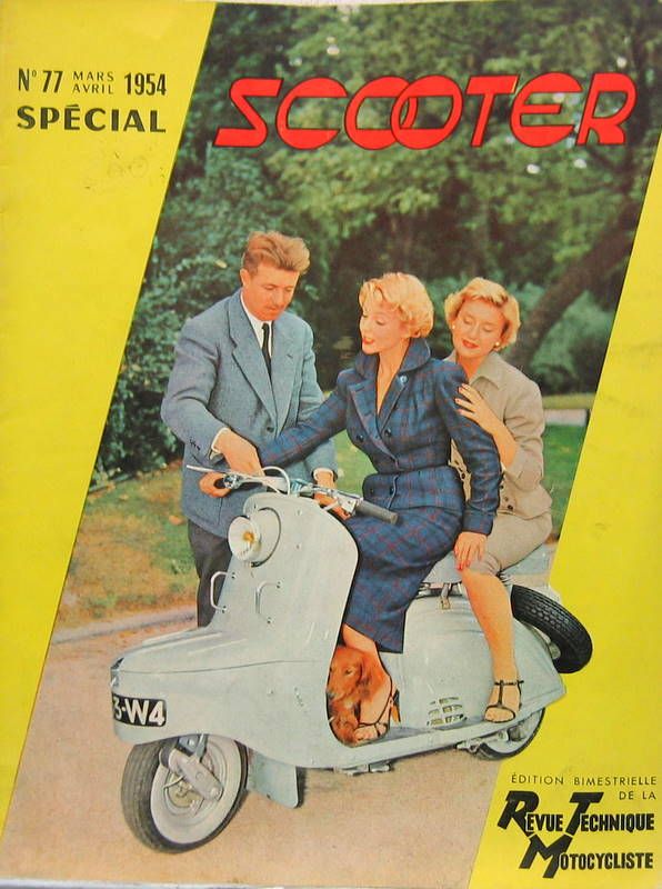 Couverture de 1954-3-4 SPECIAL SCOOTER VESPA 54 VOLANTS MAGNETIQUES PALOMA LAMBRETTA