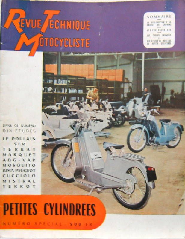 Couverture de 1954-6 SPECIAL SCOOTER CYCLO SCOOTERS CYCLO fRANCAIS MOTEURS SER POULAIN MOSQUITO BIMA TERROT MISTRAL ETC...