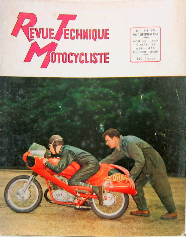 Couverture de 1954-8-9 NSU MAX MOTEURS ULTIMA  YDRAL VOLANTS JEUMONT GONFLAGE DES 2 TEMPS