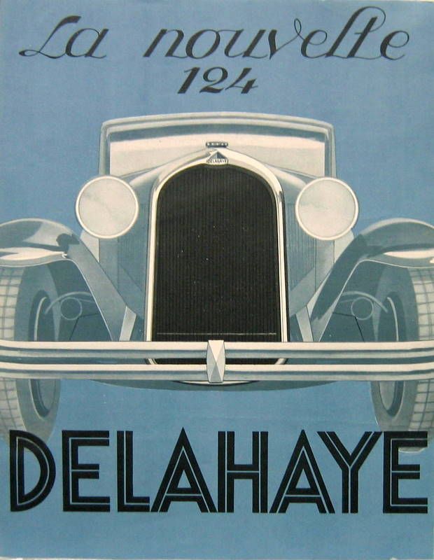 Couverture de 1930 DELAHAYE 124 PROSPECTUS