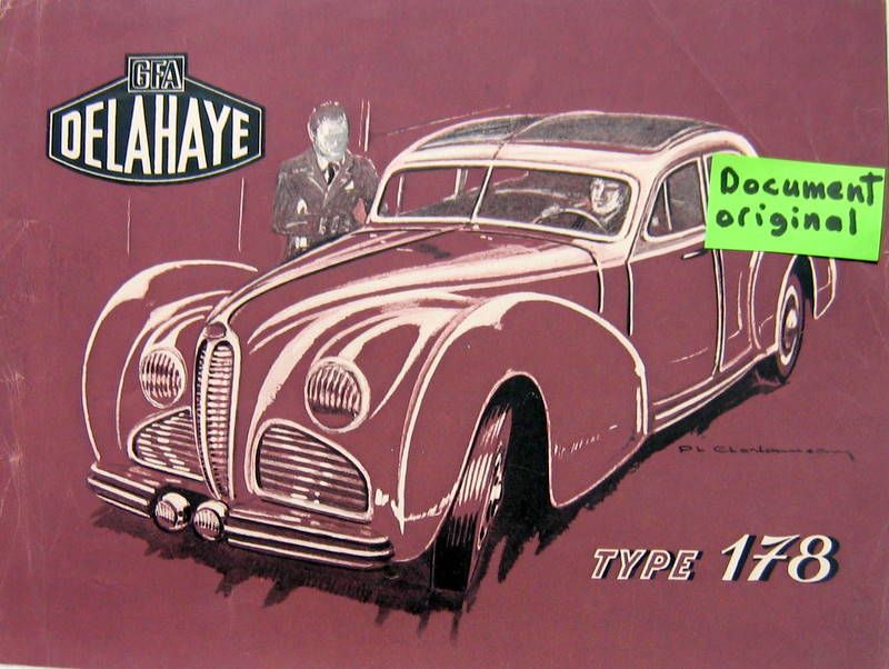 Couverture de 1948 DELAHAYE 178 GFA PROSPECTUS