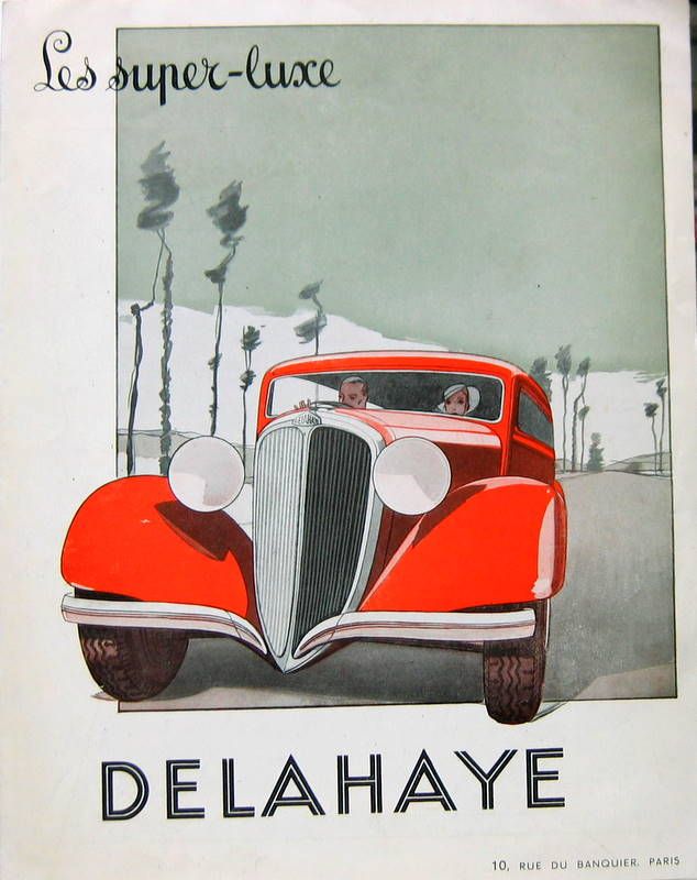 Couverture de 1935 DELAHAYE LES SUPER LUXE CATALOGUE