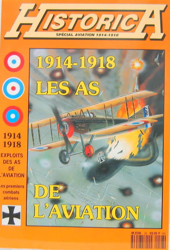 Couverture de 1914-1918 LES AS DE L'AVIATION HISTORICA