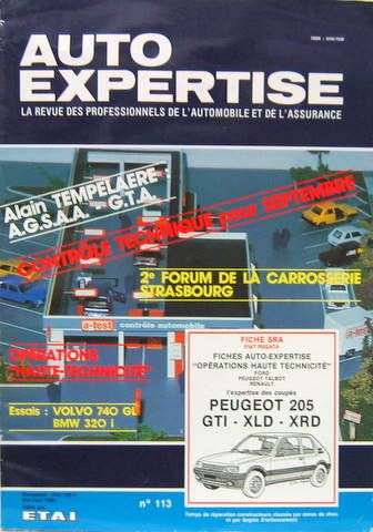 Couverture de PEUGEOT 205 GTI XLD XRD AUTO EXPERTISE