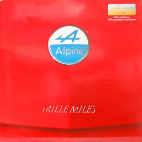 Couverture de 1989 ALPINE RENAULT MILLE MILES CATALOGUE