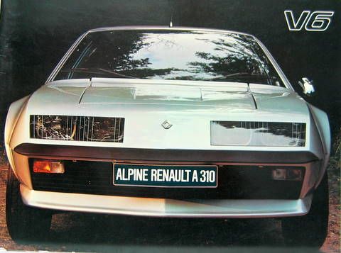Couverture de 1978 ALPINE RENAULT A 310 V6 CATALOGUE